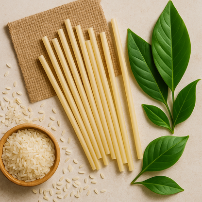 The Straw That Grows Back – EcoSip Rice Straws (12mm)