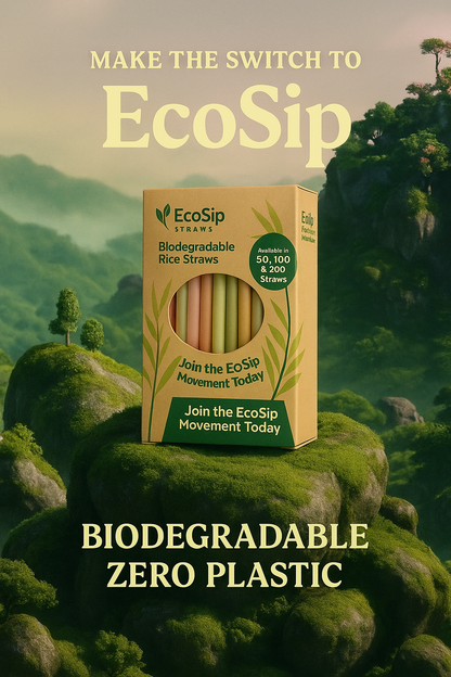 WHOLESALE Plant-Based Straws That Don’t Sog – EcoSip (8mm)