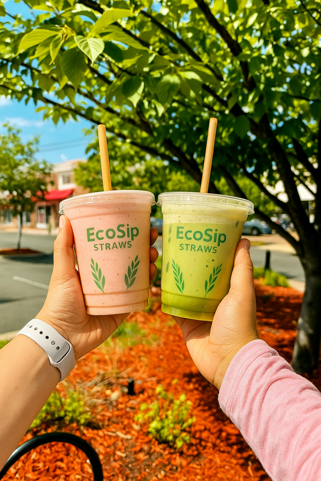 EcoSip Rice Straws – 100% Compostable, Plastic-Free Drinking Straws (6mm)