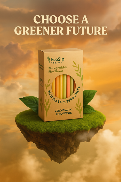 The Straw That Grows Back – EcoSip Rice Straws (12mm)